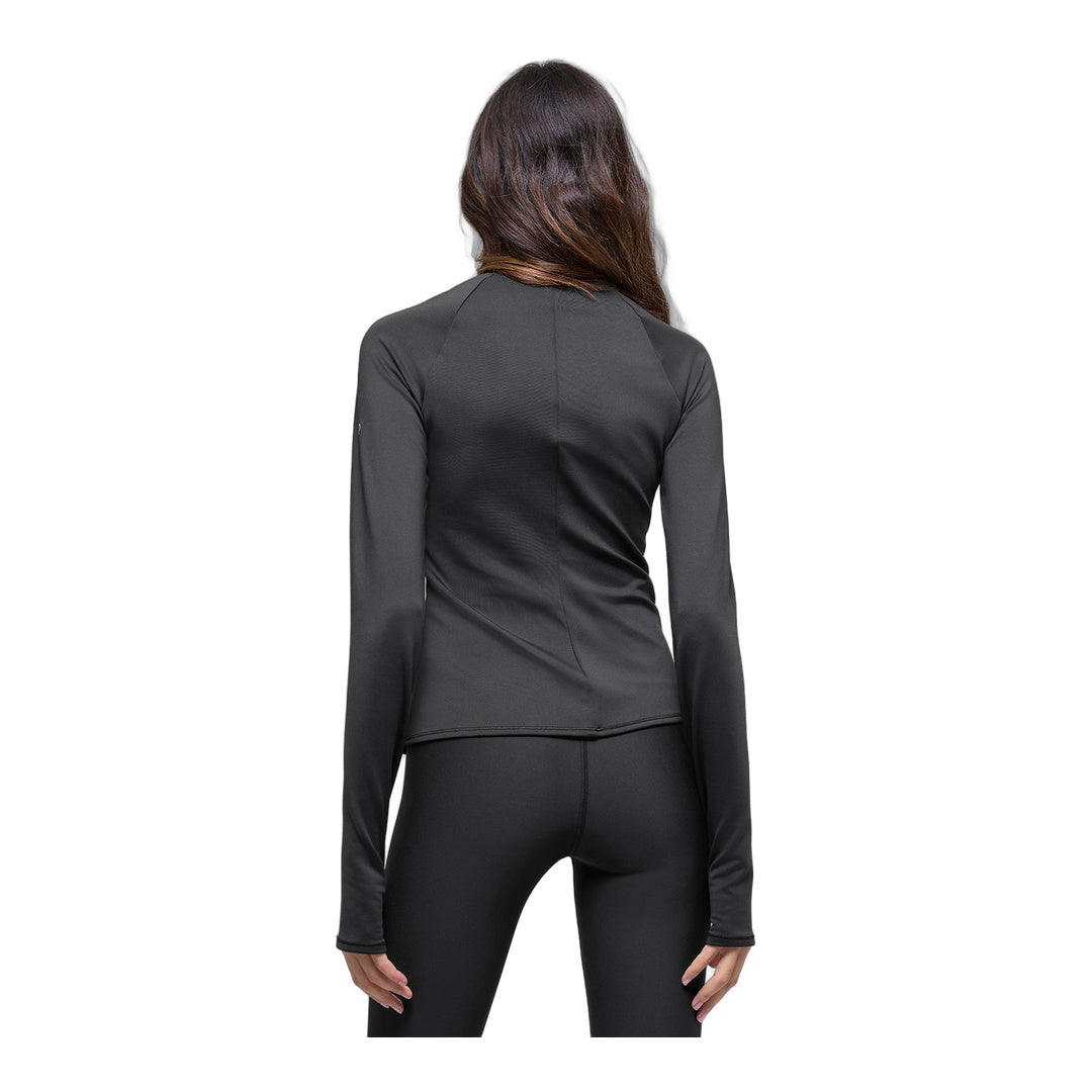 alo Airlift Winter Warm 1/4 Zip Long Sleeve - Black by Alo Yoga