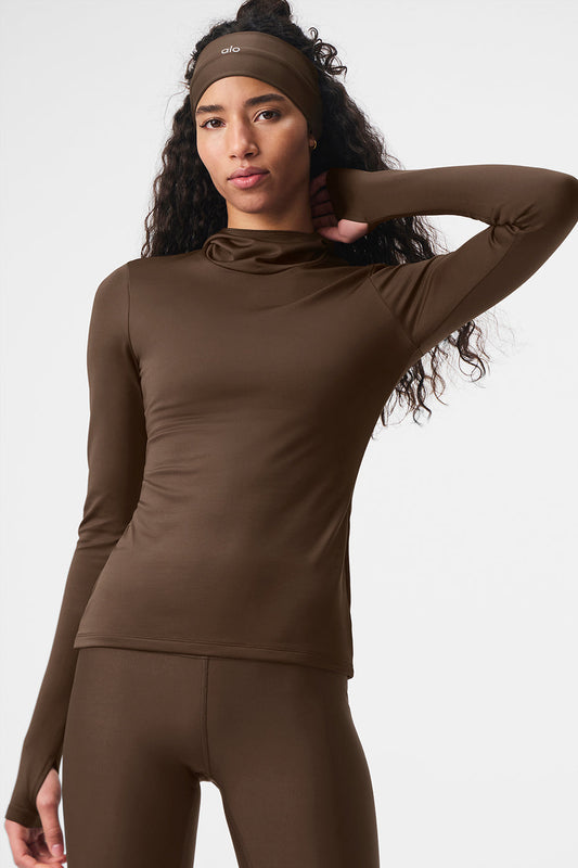 Airlift Winter Warm Hooded Runner - Espresso (W3735R)