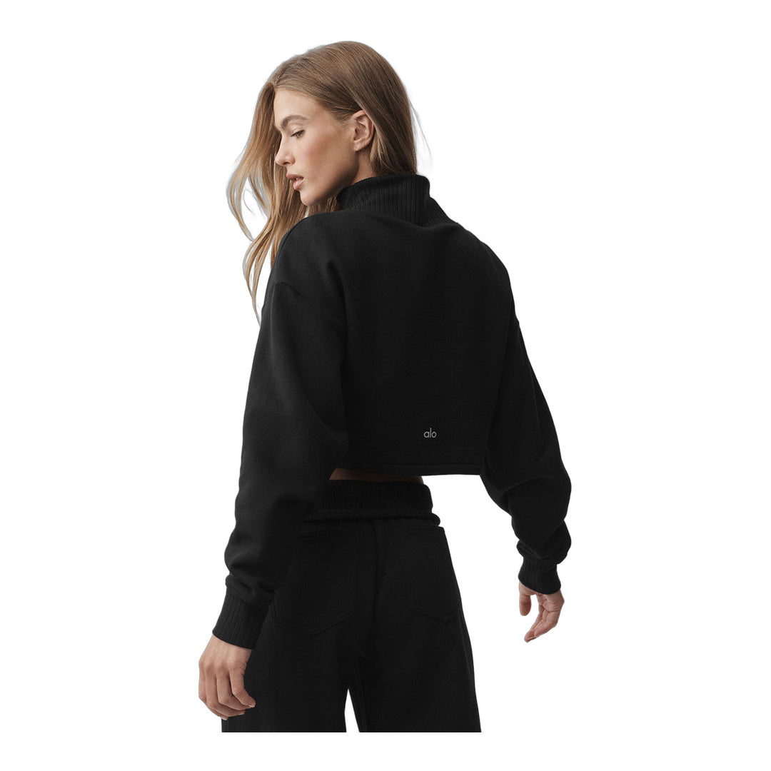 alo Cropped Serenity Coverup - Black by Alo Yoga