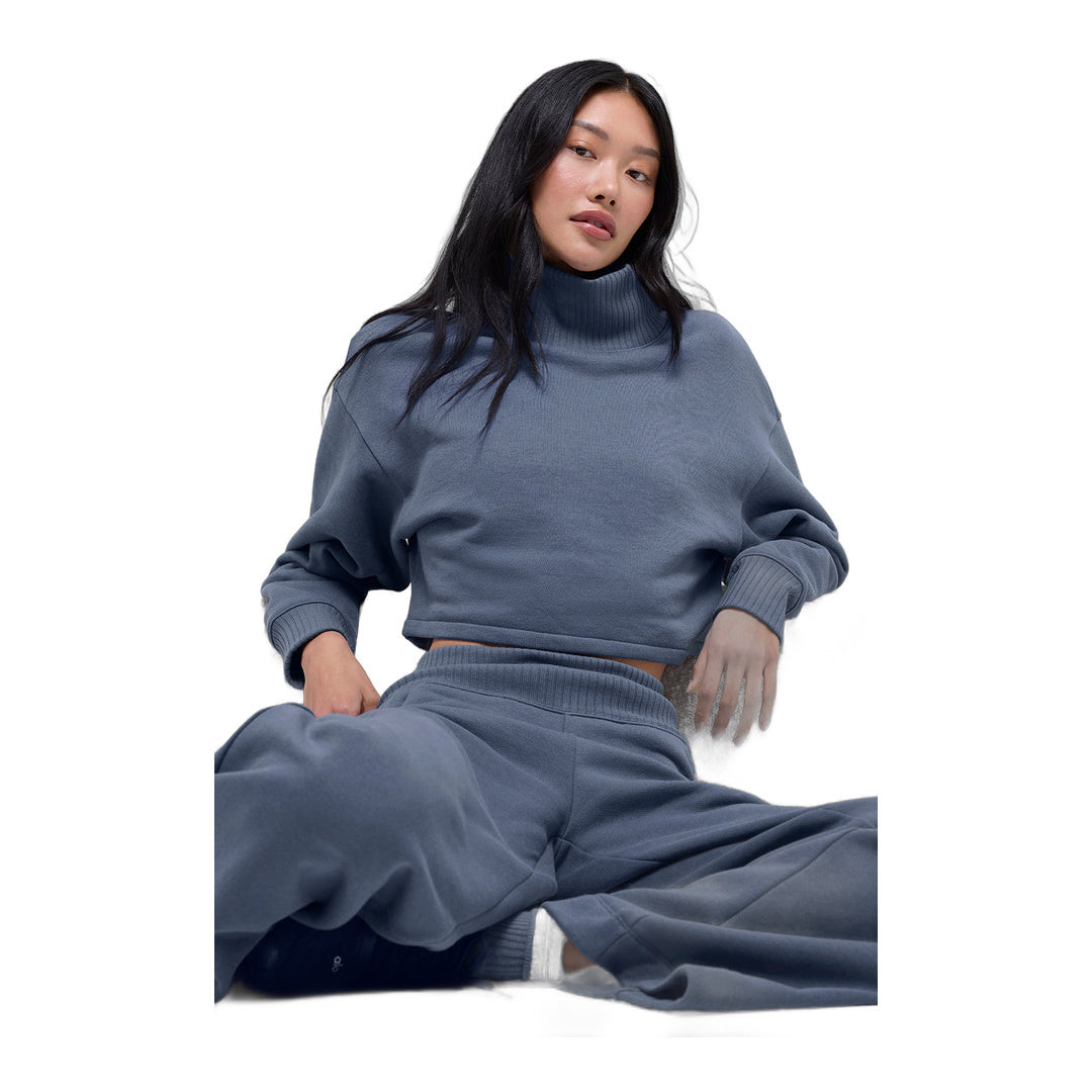 alo Cropped Serenity Coverup - Bluestone by Alo Yoga
