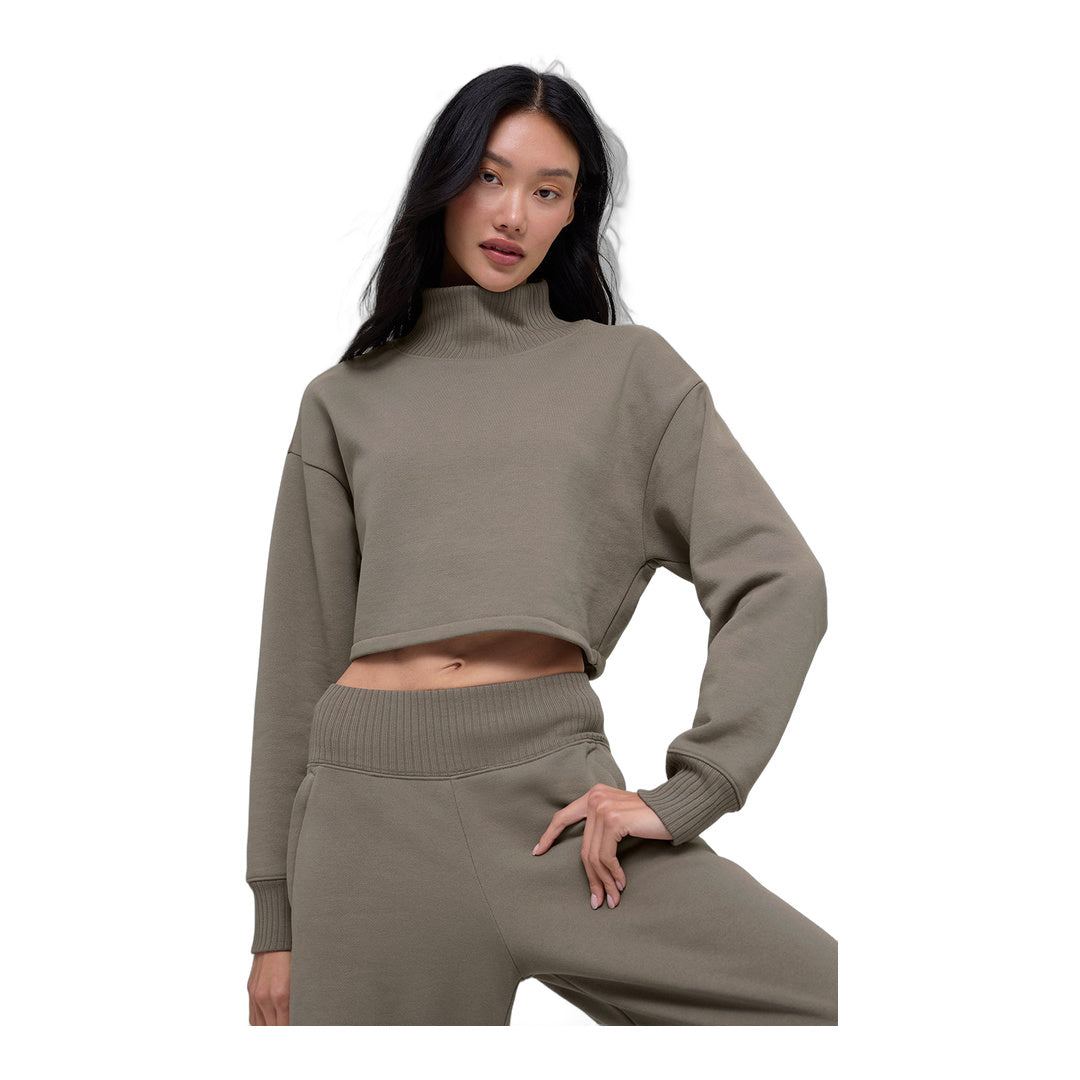 alo Cropped Serenity Coverup - Light Cocoa by Alo Yoga