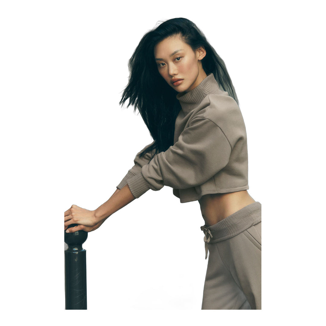 alo Cropped Serenity Coverup - Light Cocoa by Alo Yoga