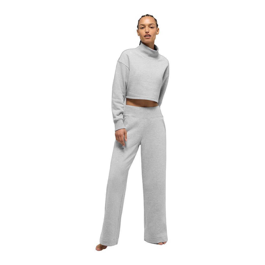 alo Cropped Serenity Coverup - Athletic Heather Grey by Alo Yoga