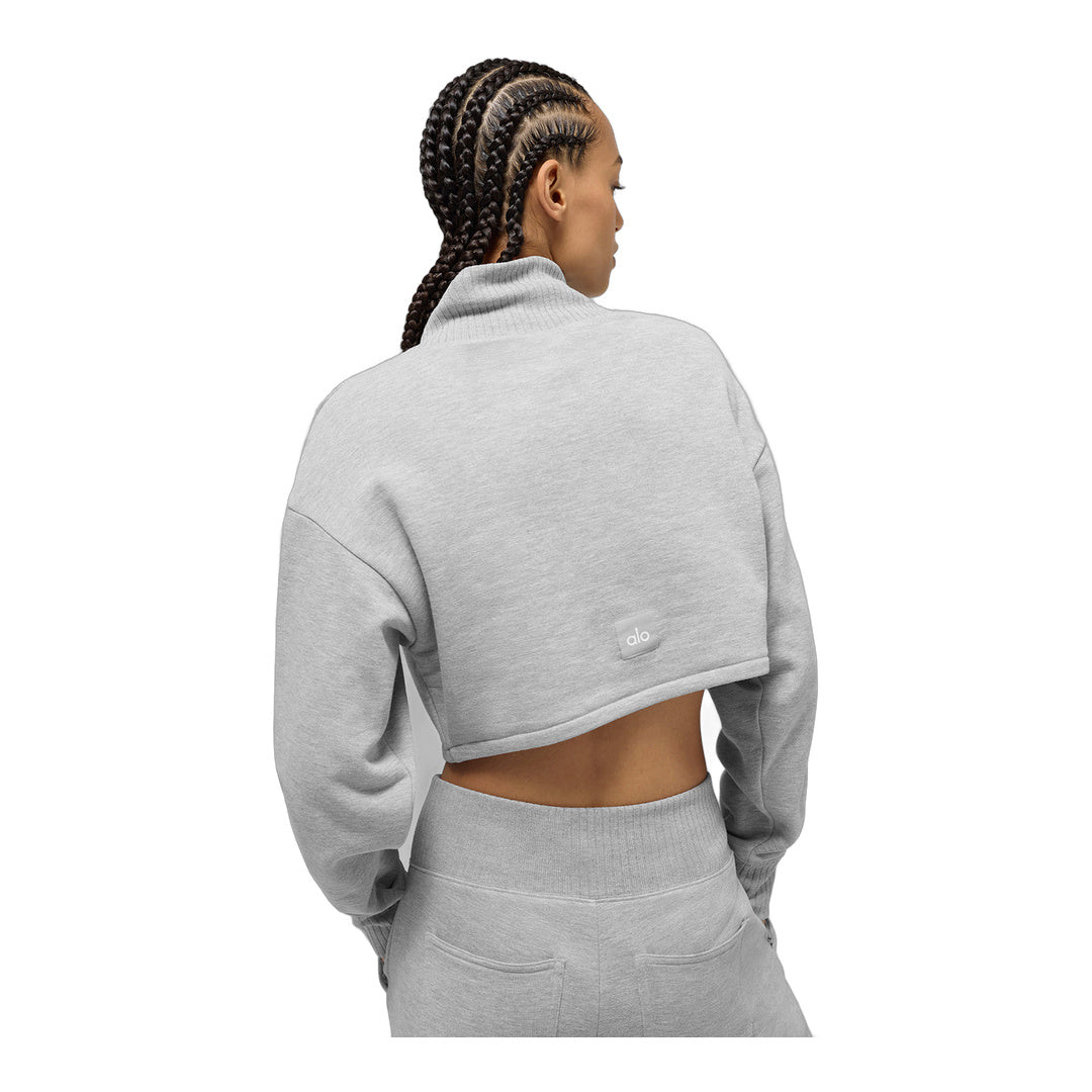 alo Cropped Serenity Coverup - Athletic Heather Grey by Alo Yoga