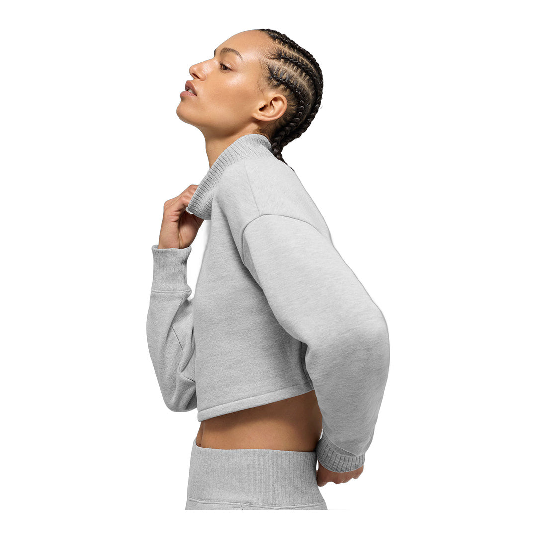 alo Cropped Serenity Coverup - Athletic Heather Grey by Alo Yoga