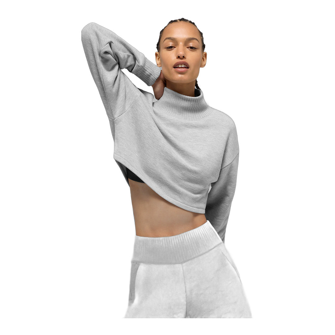 alo Cropped Serenity Coverup - Athletic Heather Grey by Alo Yoga