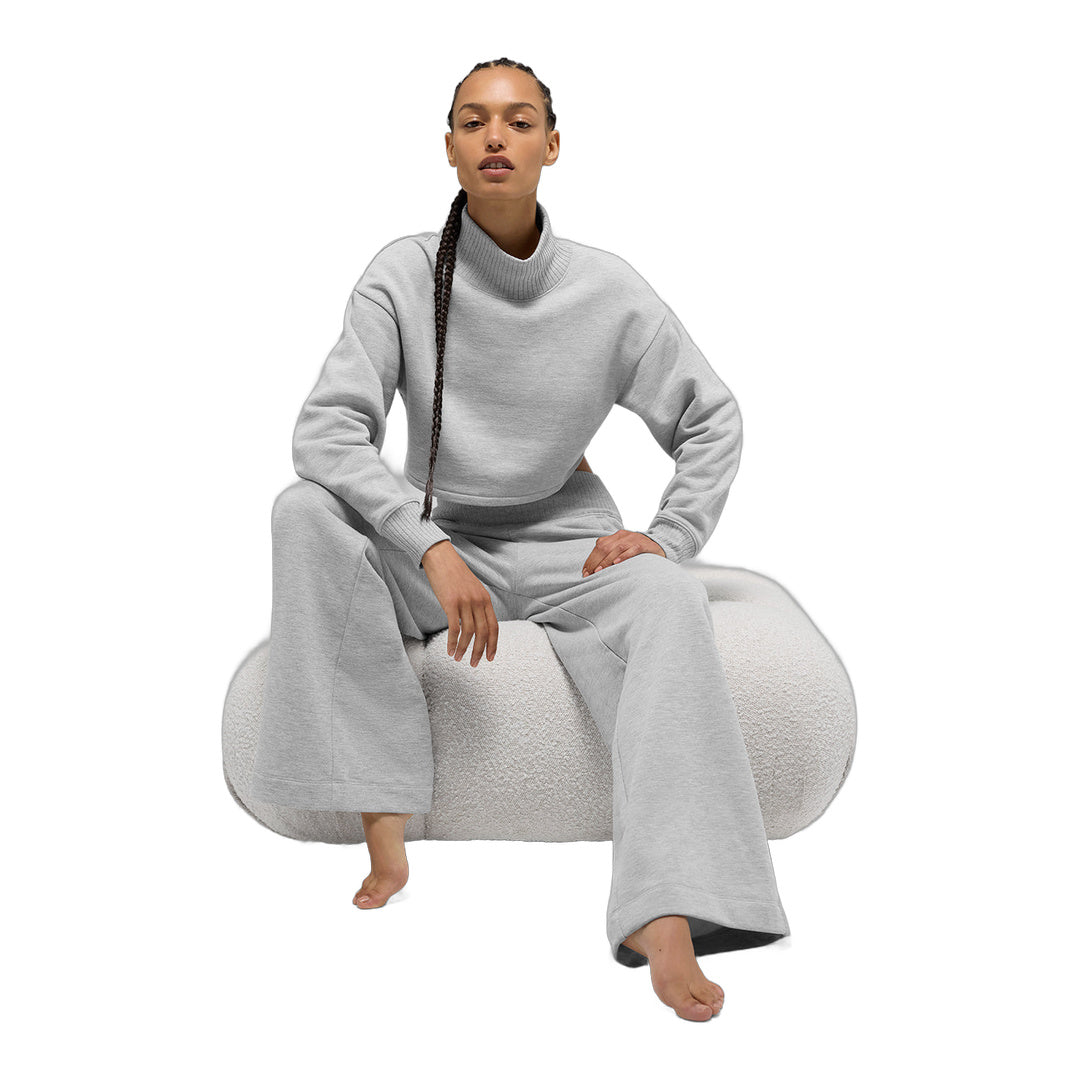 alo Cropped Serenity Coverup - Athletic Heather Grey by Alo Yoga