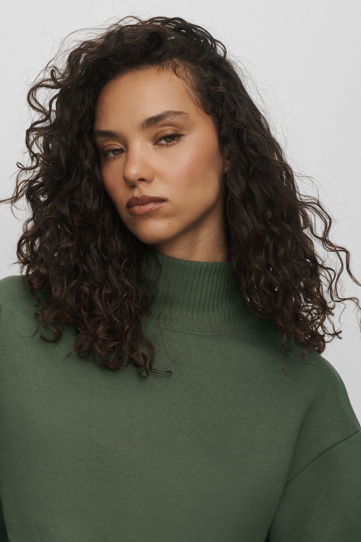 Alo Yoga Cropped Serenity Coverup in Bamboo Green, product image 4 of 5