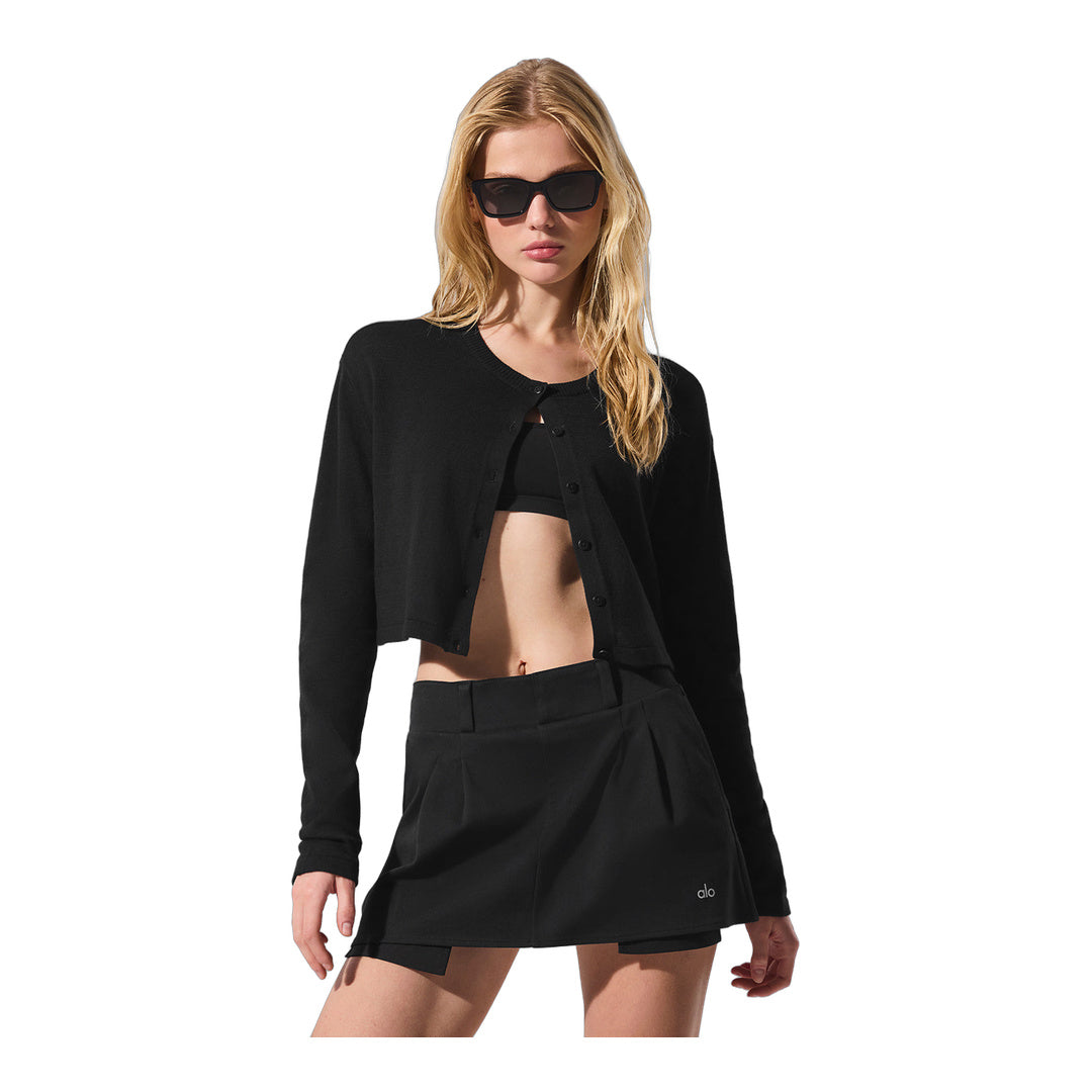 alo Supernatural Sweater Cardigan - Black by Alo Yoga