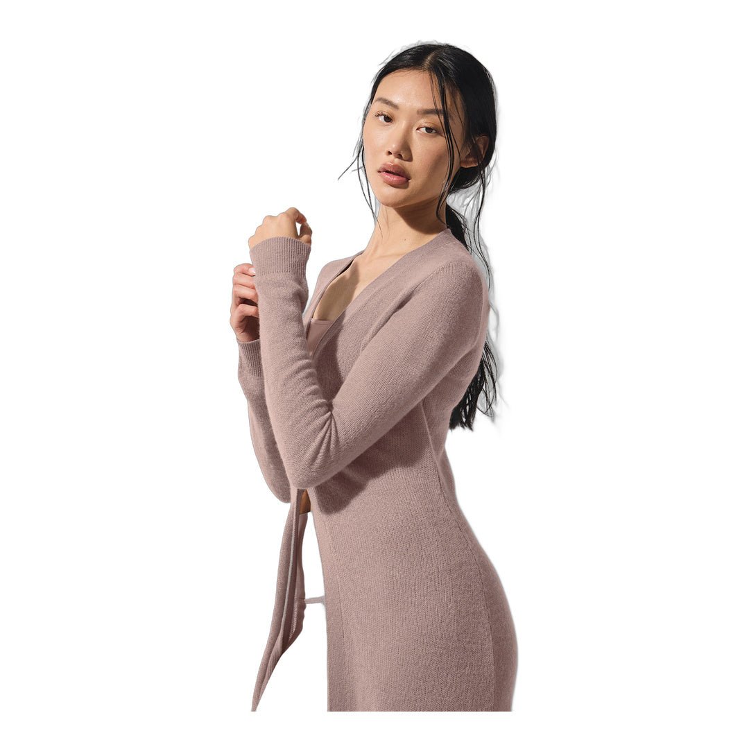 alo Sheer Cashmere Long Cardigan - Taupe by Alo Yoga