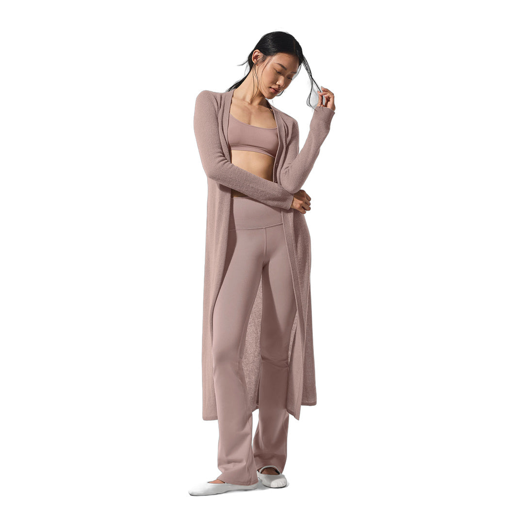 alo Sheer Cashmere Long Cardigan - Taupe by Alo Yoga