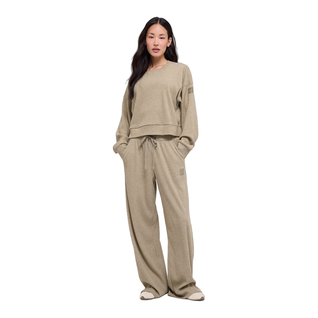 alo Muse Crew Neck Pullover - Gravel Heather by Alo Yoga