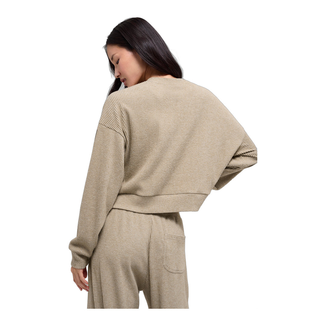 alo Muse Crew Neck Pullover - Gravel Heather by Alo Yoga