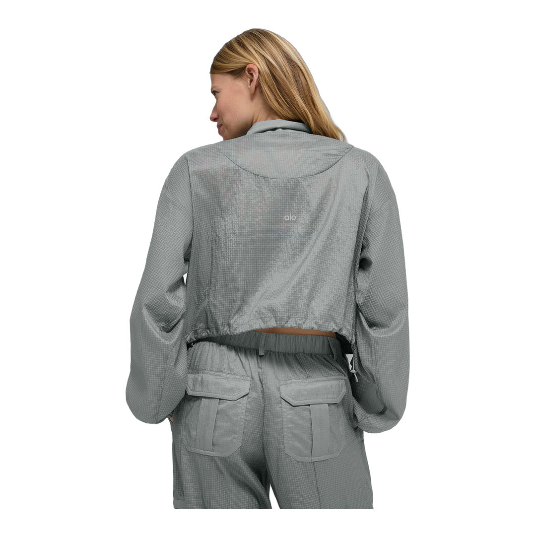 alo Game Time Full Zip Jacket - Lunar Grey by Alo Yoga