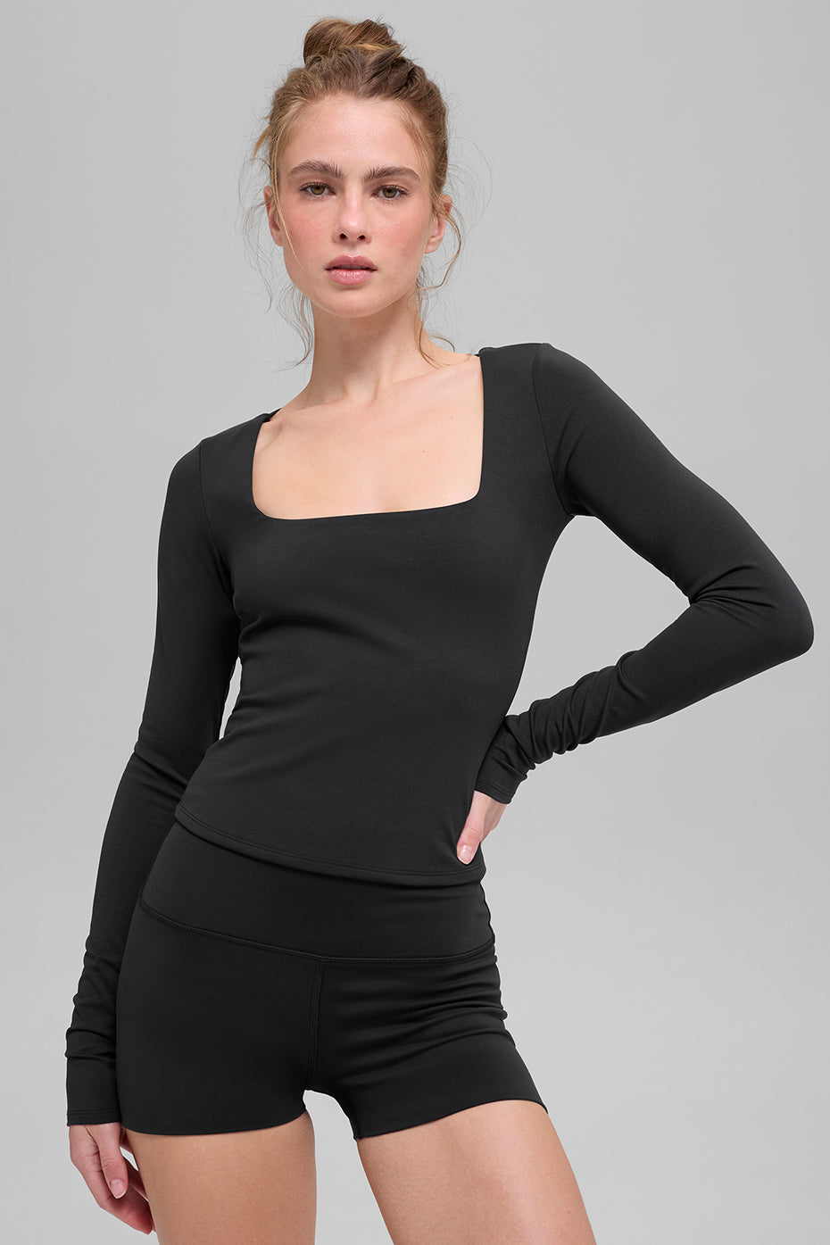ALO Softsculpt Precision Long Sleeve - Black (W3968R)