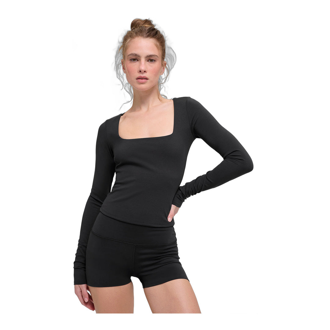alo ALO Softsculpt Precision Long Sleeve - Black by Alo Yoga