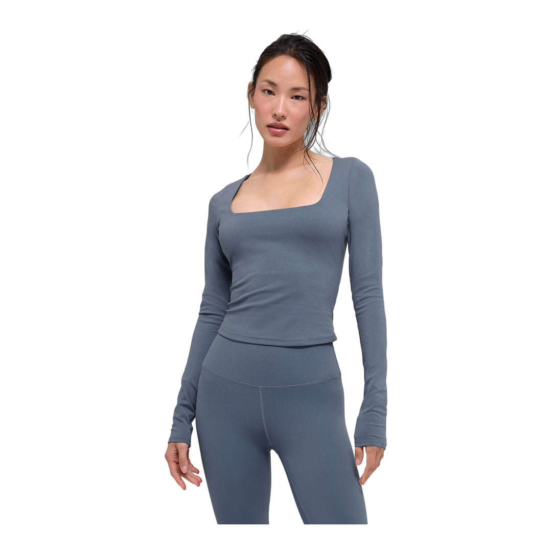 alo ALO Softsculpt Precision Long Sleeve - Bluestone by Alo Yoga