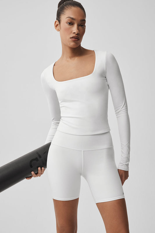 ALO Softsculpt Precision Long Sleeve - White (W3968R)