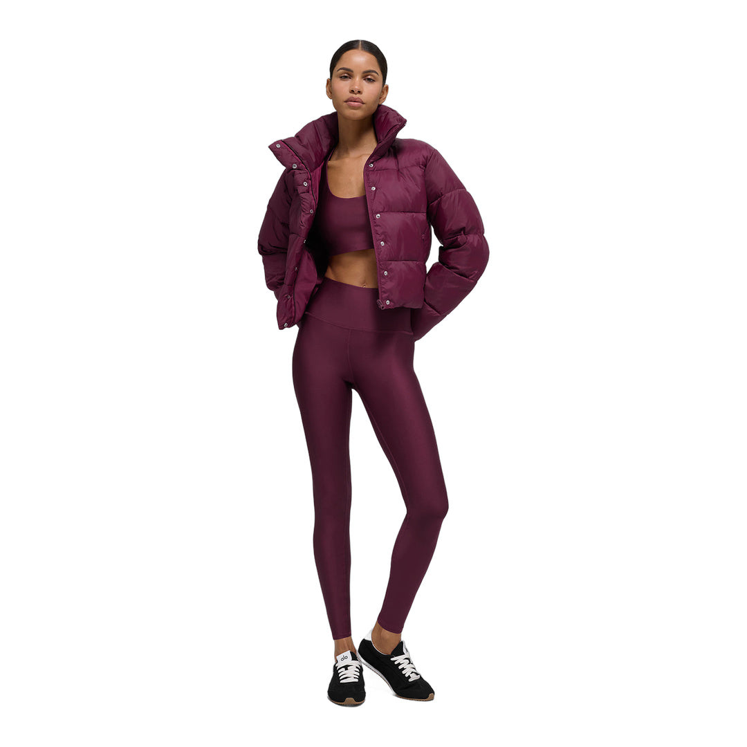 alo Gold Rush Puffer - Burgundy by Alo Yoga