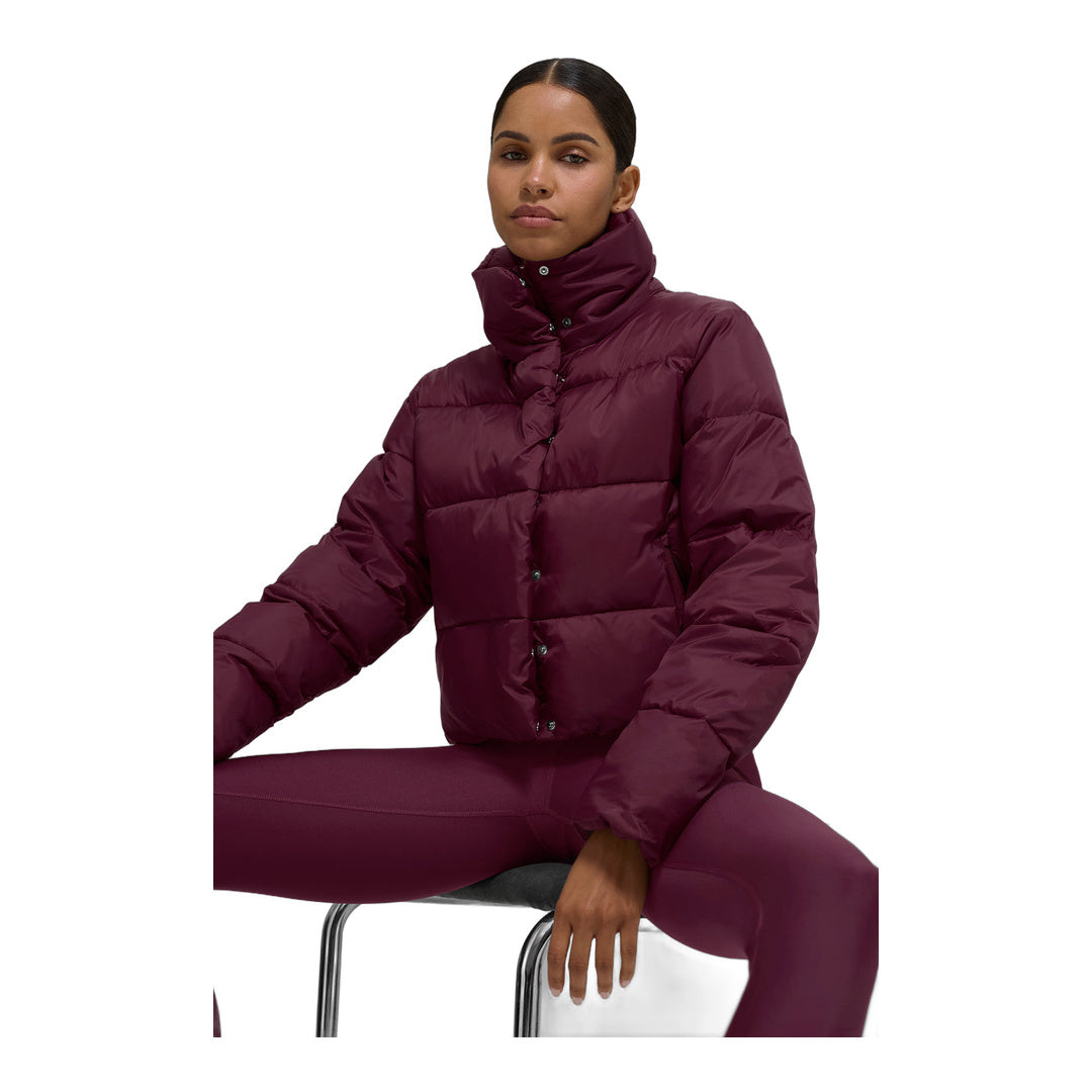 alo Gold Rush Puffer - Burgundy by Alo Yoga
