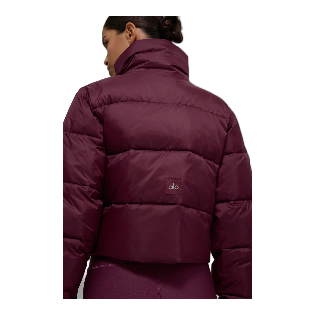 alo Gold Rush Puffer - Burgundy by Alo Yoga