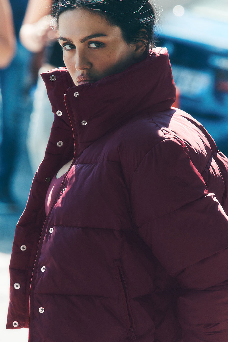 Gold Rush Puffer - Burgundy (W4380R)