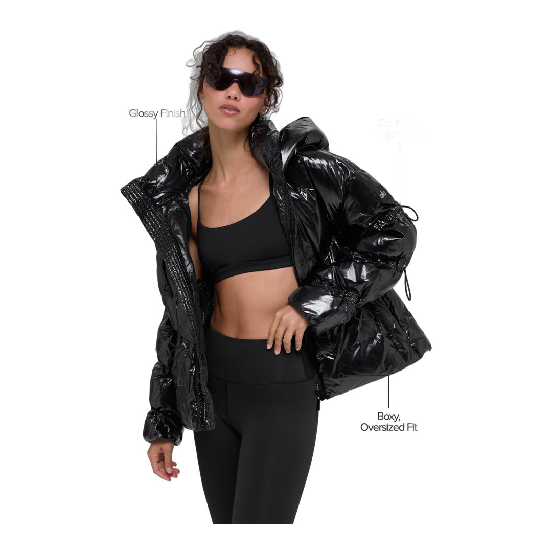 alo Stunner Puffer Jacket - Black by Alo Yoga