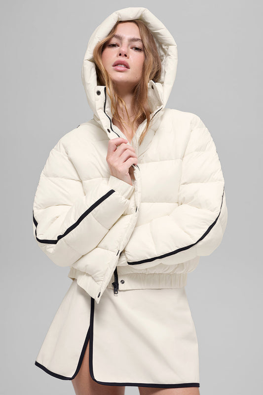 Aspen Love Puffer Jacket - Ivory (W4433R)