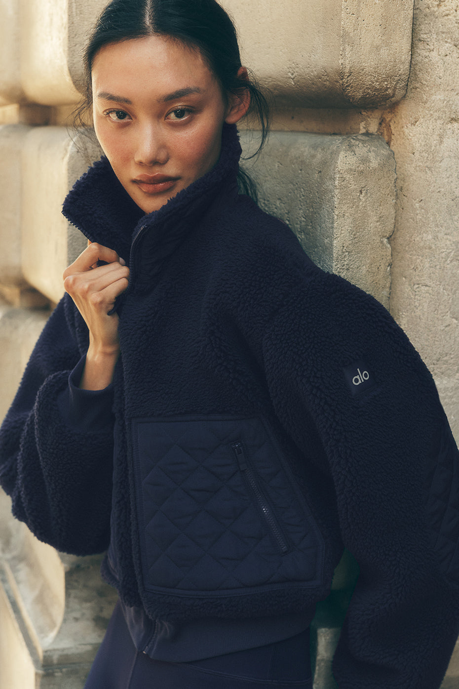 Sherpa Edge Bomber - Navy (W4530R)