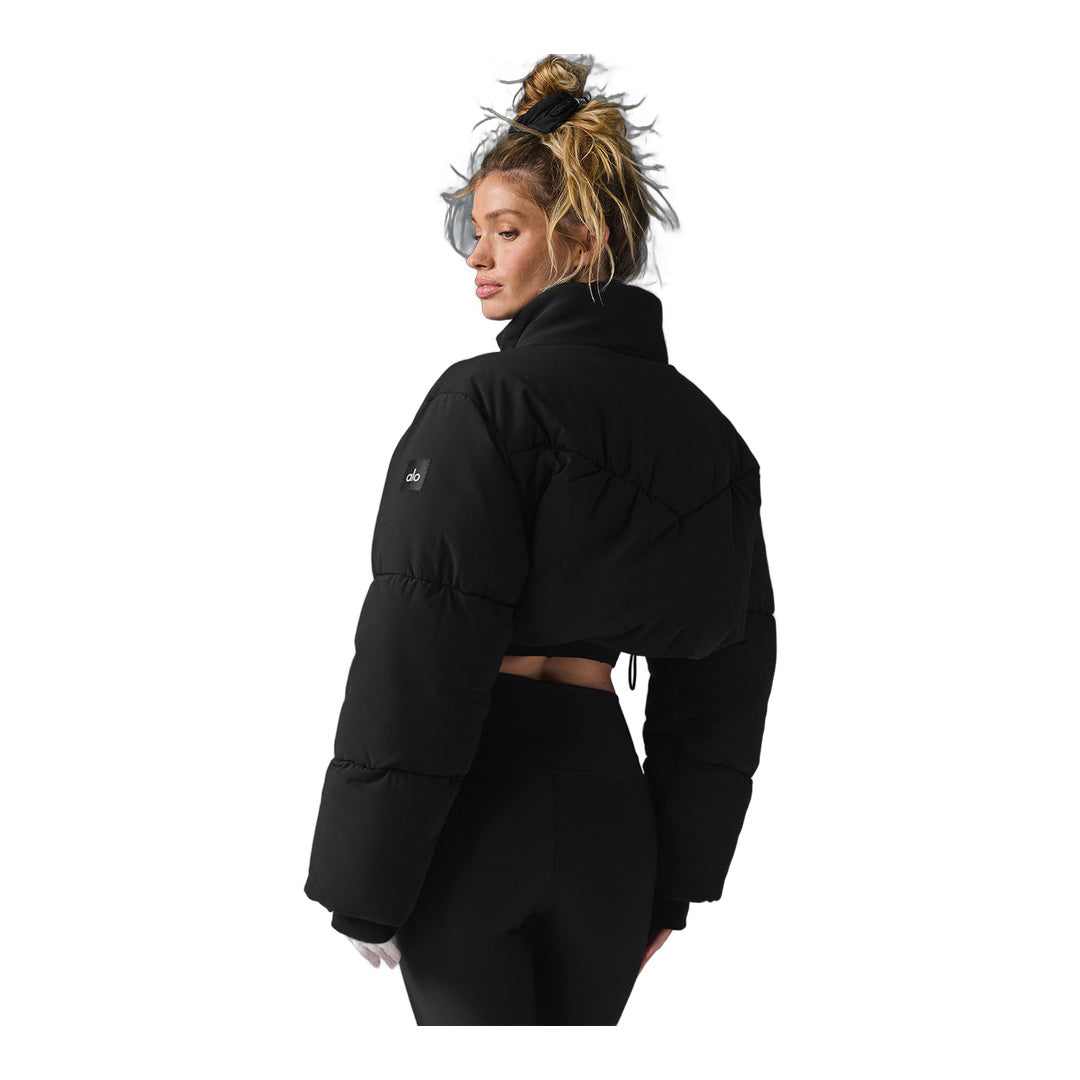 alo Main Act Corset Puffer - Black by Alo Yoga