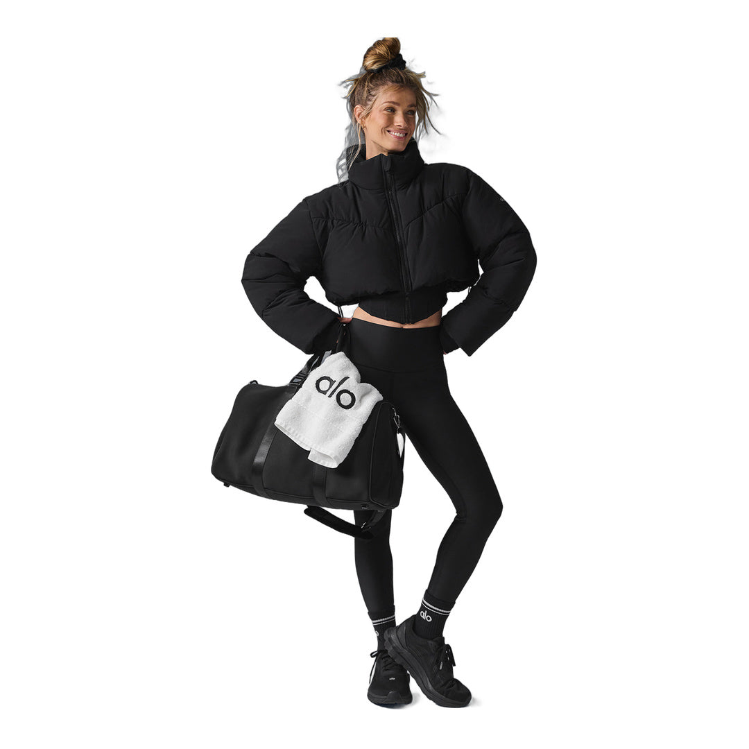 alo Main Act Corset Puffer - Black by Alo Yoga