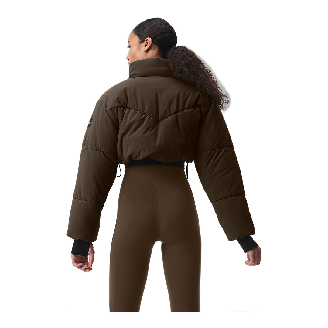 alo Main Act Corset Puffer - Espresso/Black by Alo Yoga