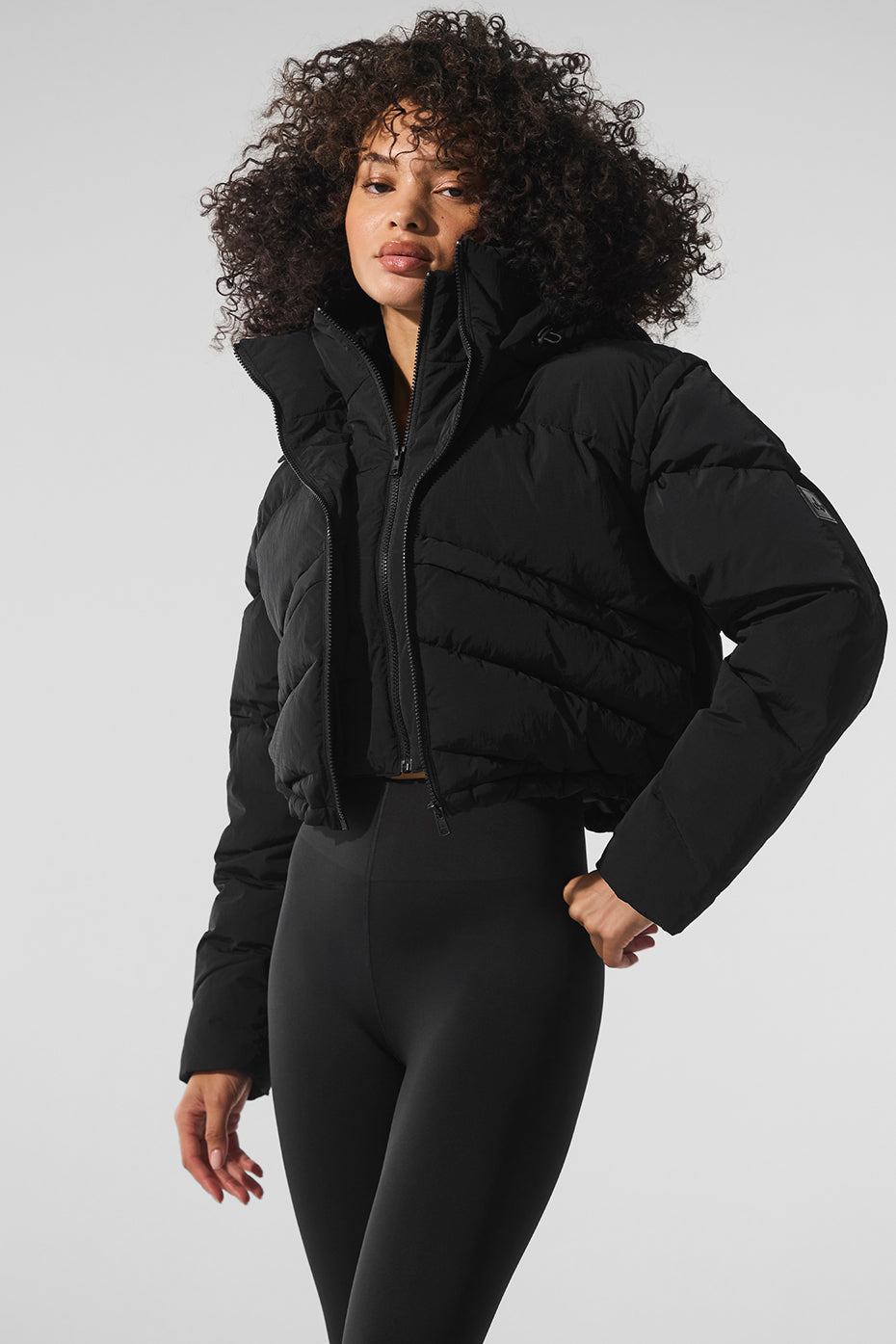Glacier Puffer - Black (W4609R)