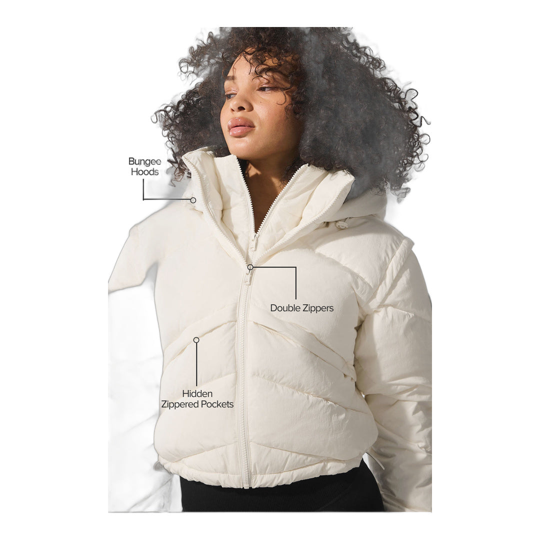 alo Glacier Puffer - Ivory by Alo Yoga