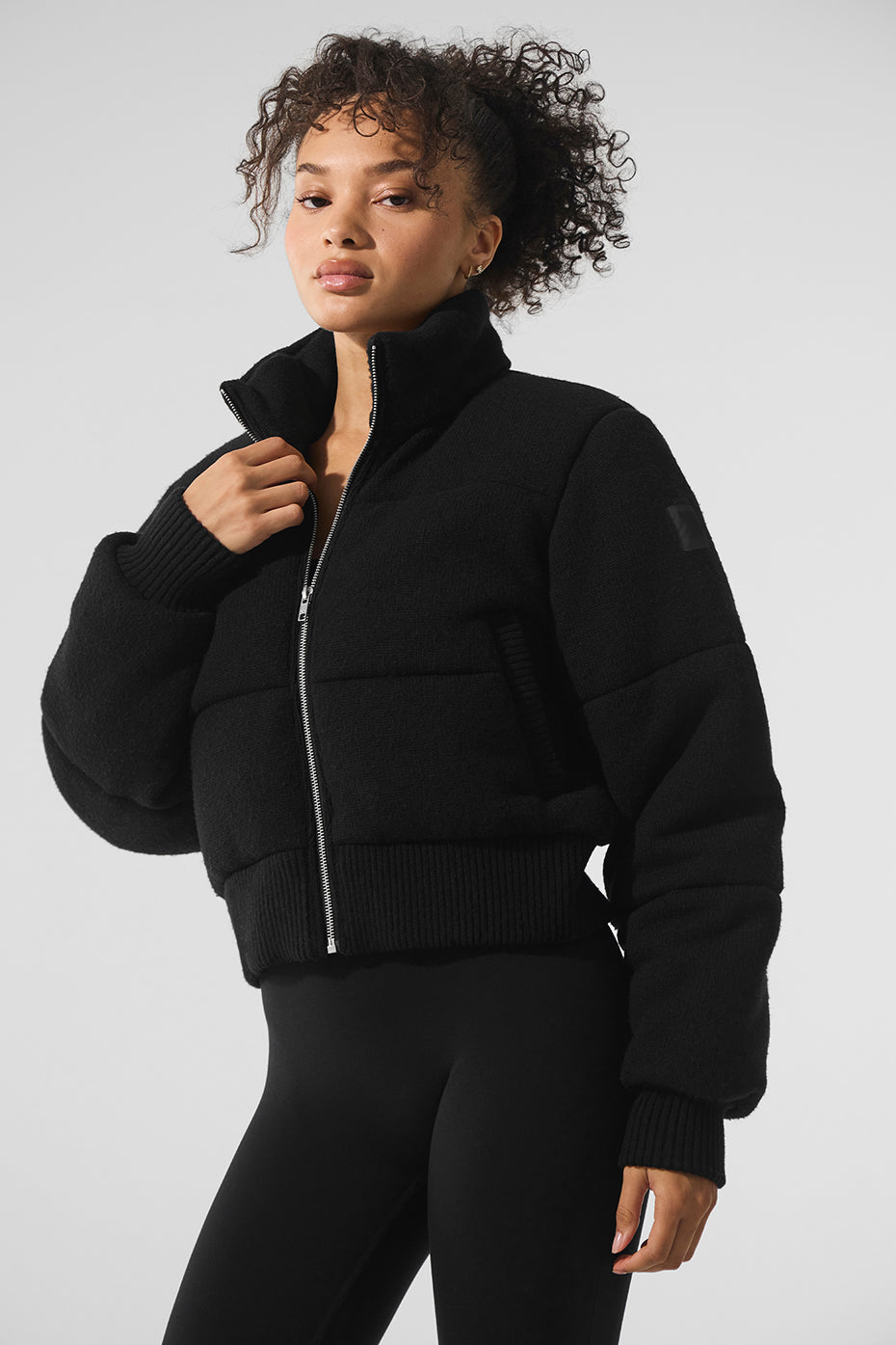 Darling Sweater Puffer - Black (W4632R)
