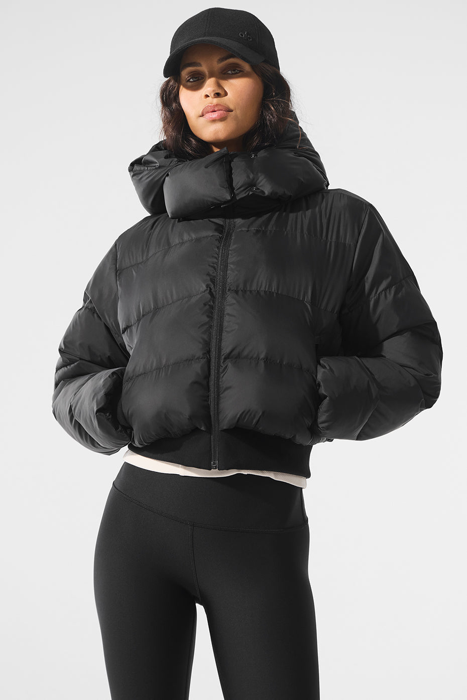 Foxy Puffer Jacket - Black (W4664R)