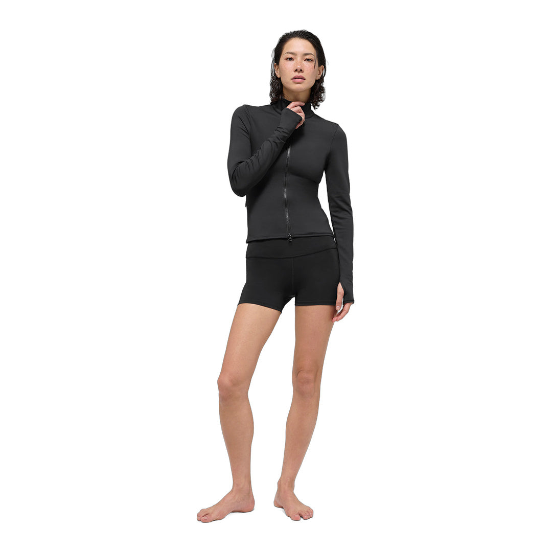 alo Airlift Winter Warm Radiant Full-Zip Jacket - Black by Alo Yoga