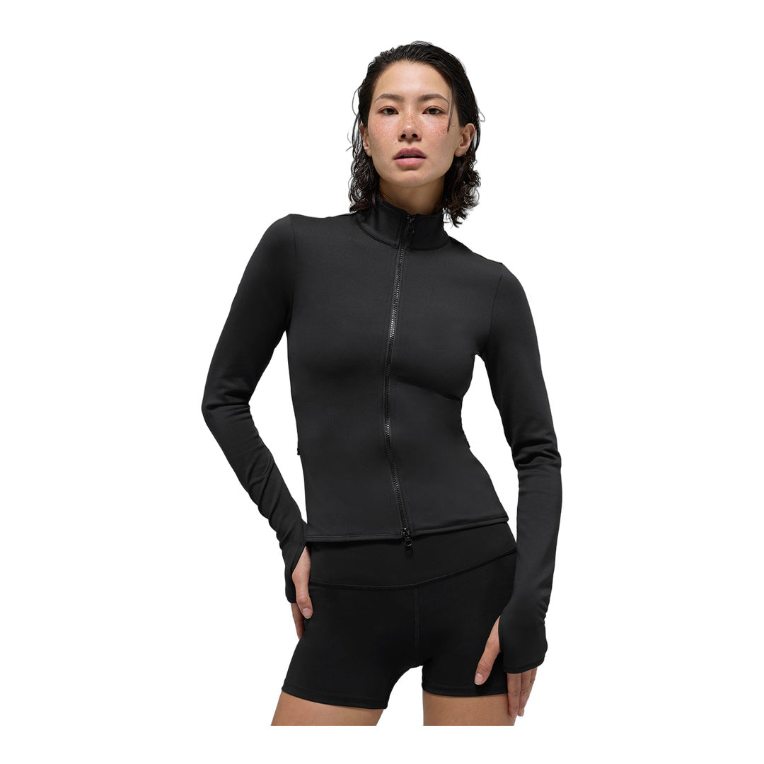 alo Airlift Winter Warm Radiant Full-Zip Jacket - Black by Alo Yoga