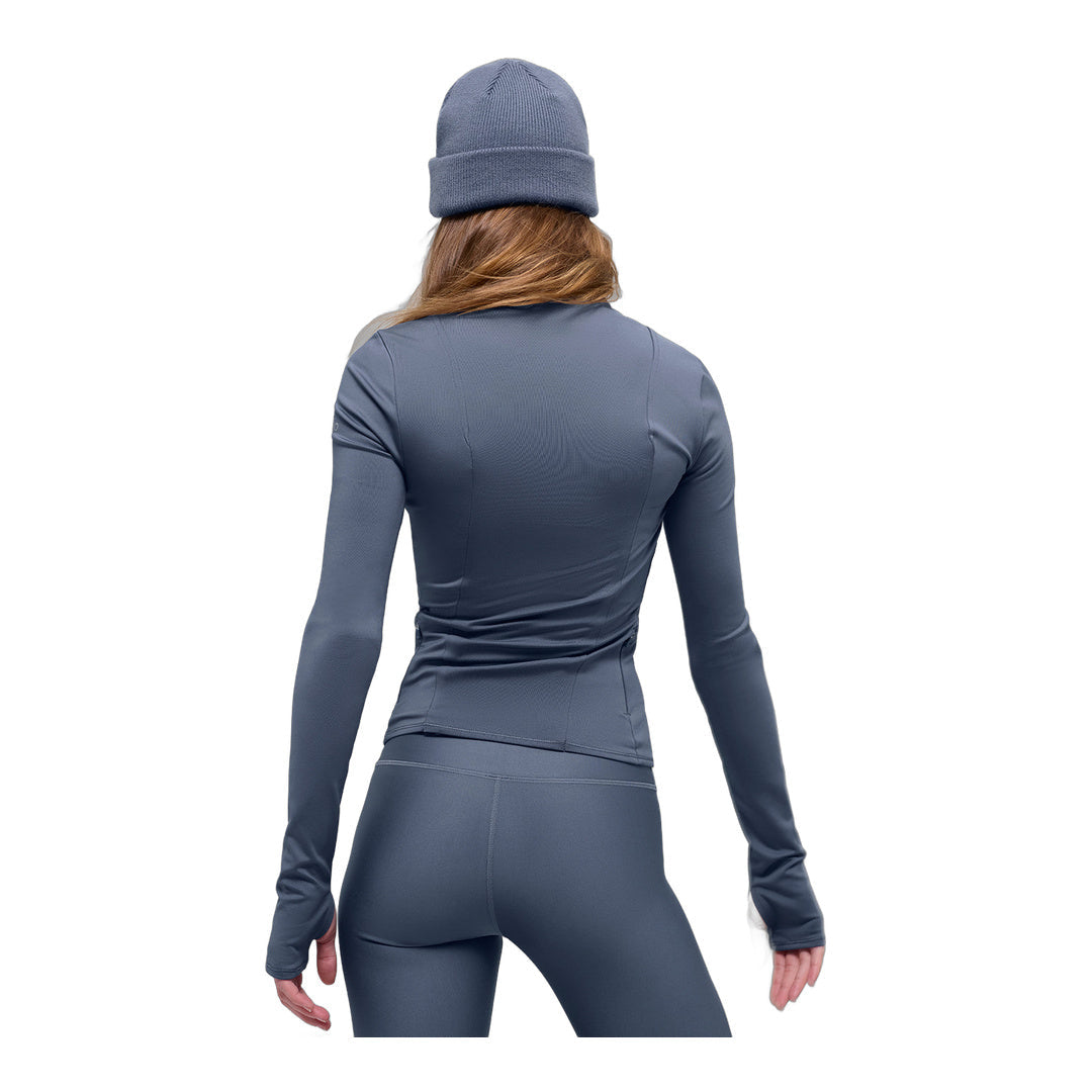 alo Airlift Winter Warm Radiant Full-Zip Jacket - Bluestone by Alo Yoga