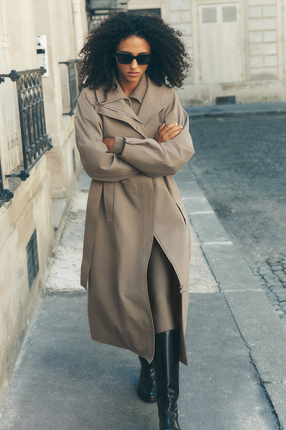 Journey Trench Coat - Light Cocoa (W4684R)