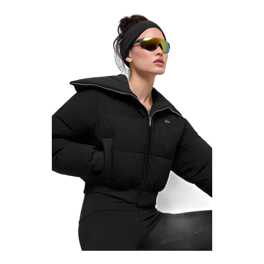 alo Captivate Puffer - Black by Alo Yoga