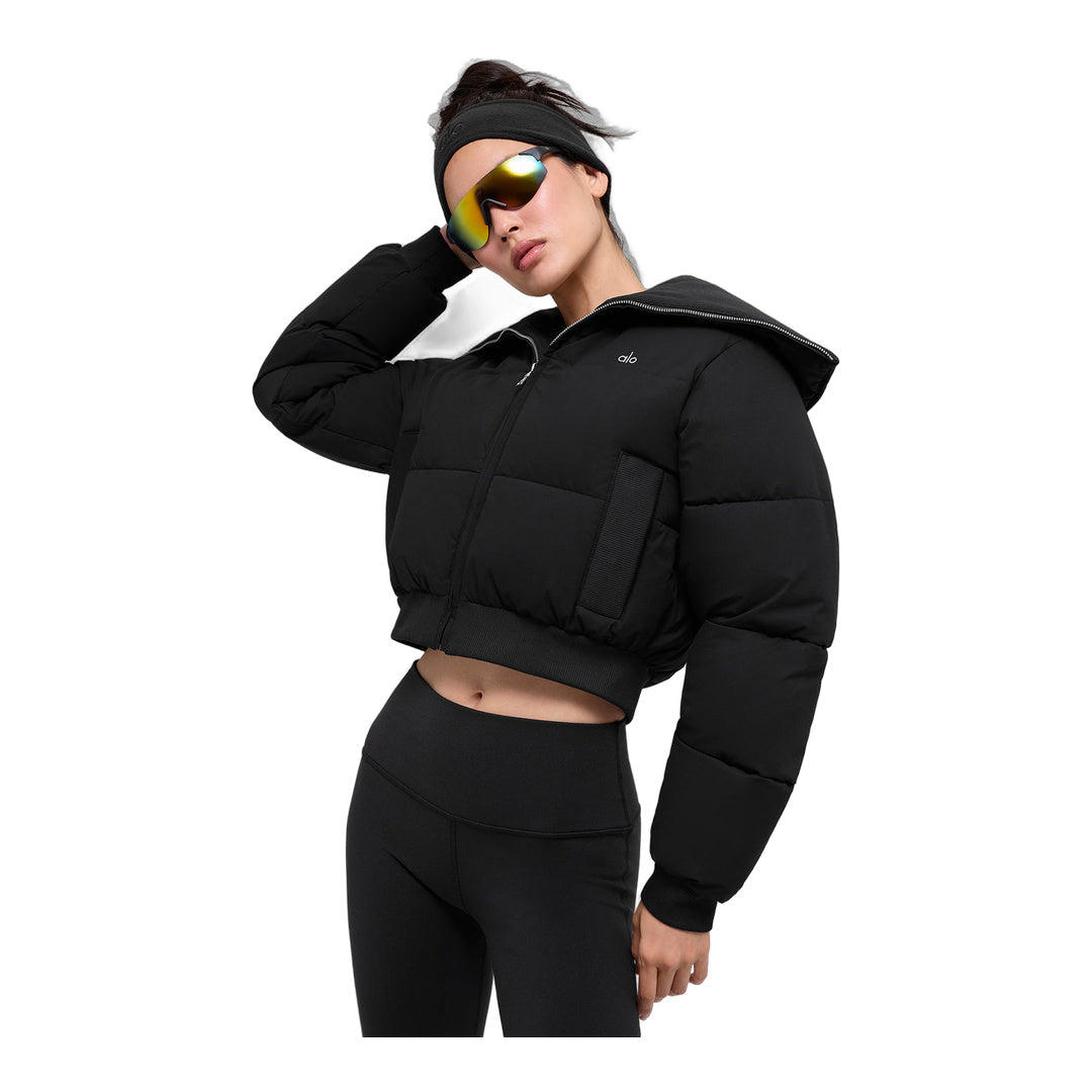 alo Captivate Puffer - Black by Alo Yoga
