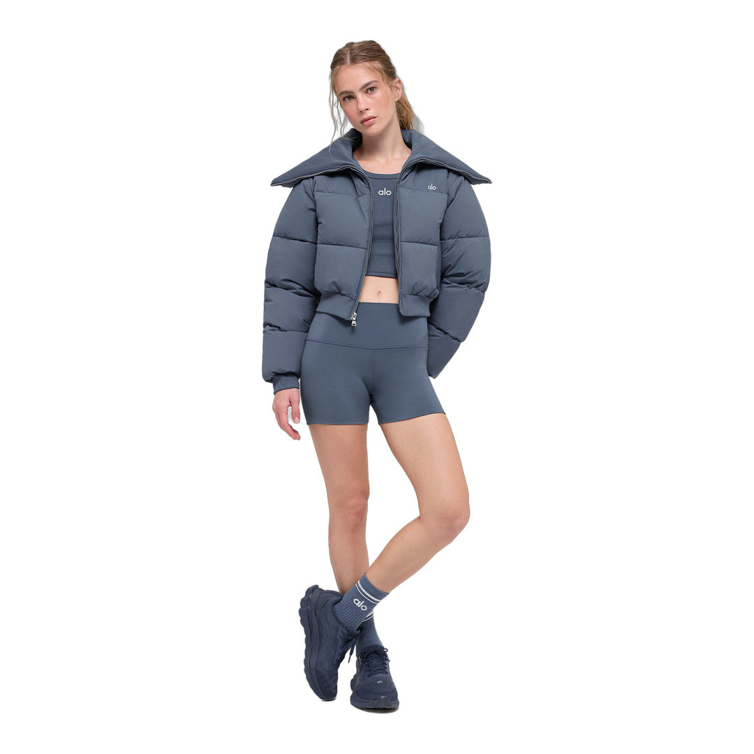 alo Captivate Puffer - Bluestone by Alo Yoga