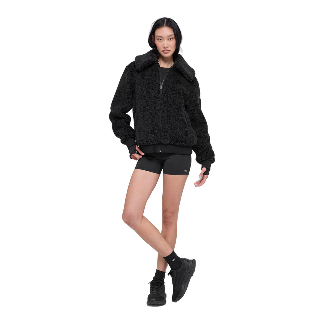 alo Sherpa Downtown Jacket - Black by Alo Yoga