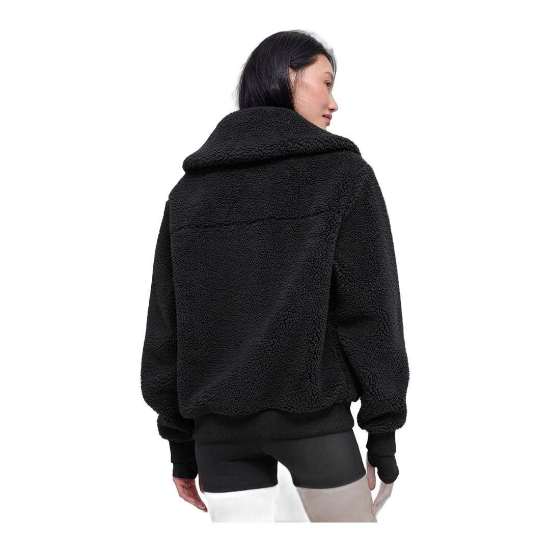 alo Sherpa Downtown Jacket - Black by Alo Yoga