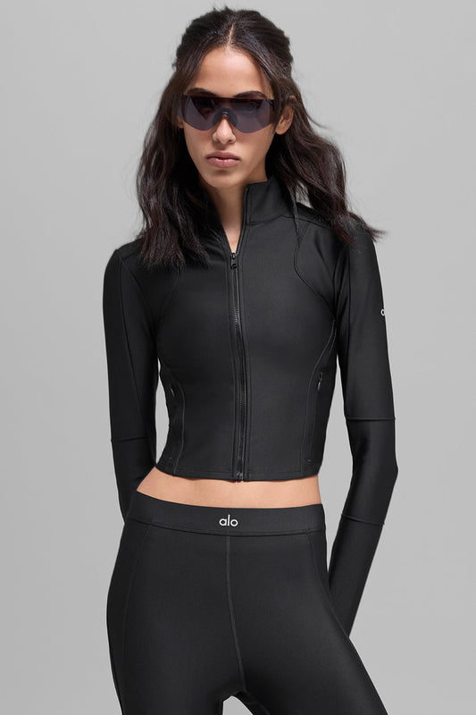 Airlift Ignite Zip Up Jacket - Black (W4726R)