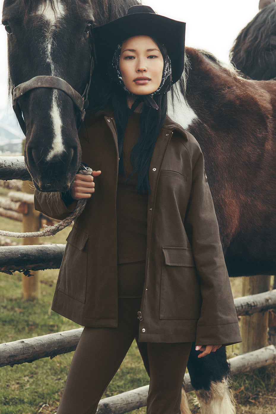 Twill Barn Jacket - Espresso (W4752R)