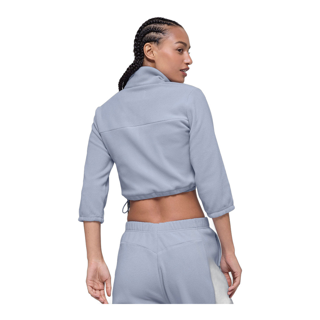 alo Polar Fleece Retreat Cropped Jacket - Winter Frost by Alo Yoga