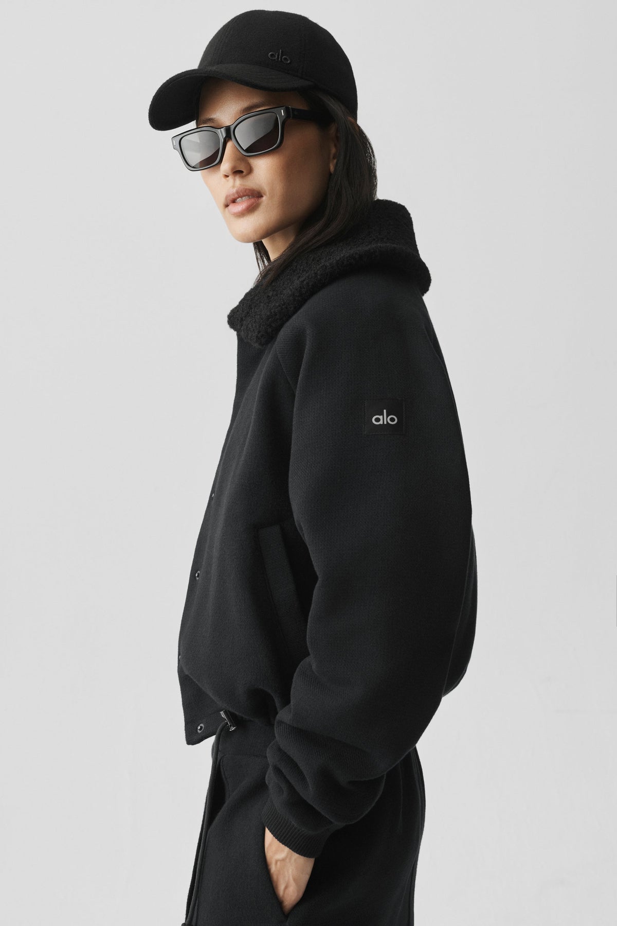Alo Yoga Alpine Meadow Jacket in Black, product image 4 of 5