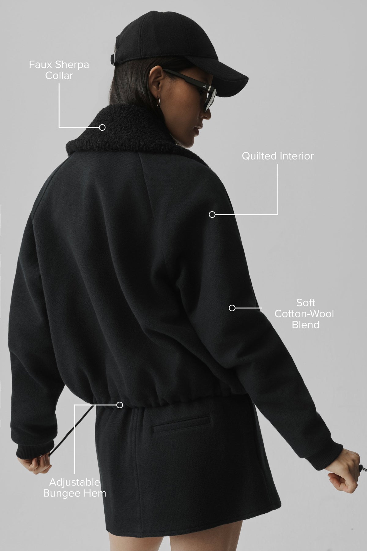 Alo Yoga Alpine Meadow Jacket in Black, product image 2 of 5